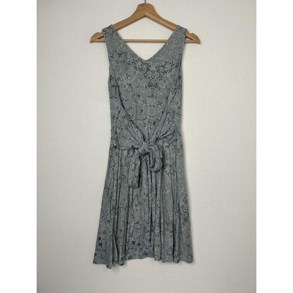 Soma Womens Sleeveless Dress Small Mint Green Blue Print - Picture 4 of 4